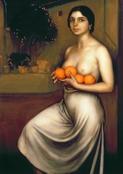 Orangen und Zitronen von Julio Romero de Torres